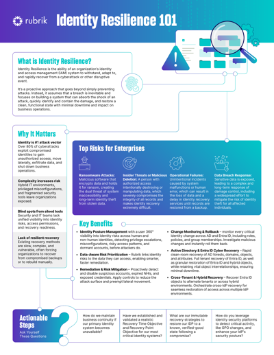 Identity Resilience 101 Infographic