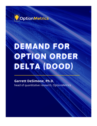 Demand for Option Order Delta