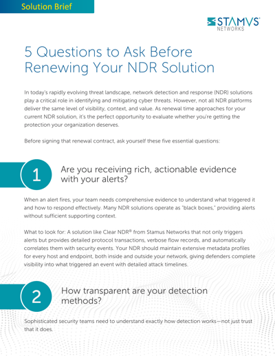 5 Questions to Ask Before Renewing Your NDR Solution