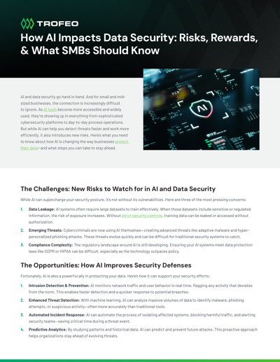 How AI Impacts Data Security: Risks, Rewards, & What SMBs Should Know